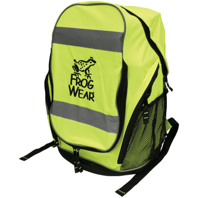 FrogWear® HV High-Visibility Yellow/Green Backpack - GLO-1