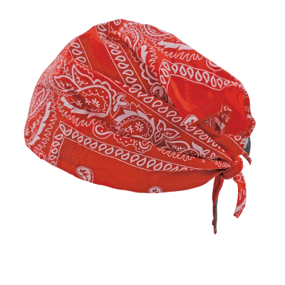 Bullhead Safety® Cooling Red Paisley Cooling Head Shade - LIMITED STOCK - GLO-S4