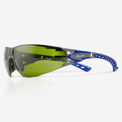 Stream Evo™ Shade 3 Lens, Gray and Blue Frame Safety Glasses - RLY00375