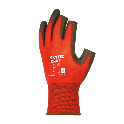 GLOBALIT SAFETY JOGGER MULTITASK POLYESTER PU COATING GLOVE [EN388 4131X