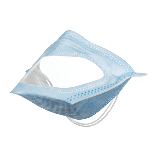 Globus Group | Haika MXCL Single Use Clear Panel Mask | Globus Group