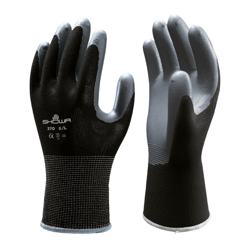 ワフワフ Globus Group | Showa 370 Black Nitrile Palm Assembly Gloves