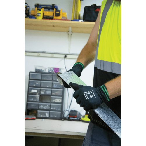 FrogWear® HV Premium Athletic-Type High-Visibility Black Bottom Sleeveless Safety Shirt - GLO-202