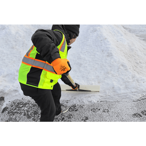 Ice Gripster® High-Visibility Water Repellent Etched Rubber Coated Low-Temperature Gloves with Multi-Hazard Resistance - LIMITED STOCK - 388INT