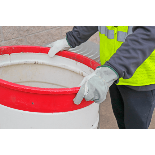 Premium Grain Goatskin Palm and Split Cowhide Back Leather Driver's Gloves with a Double Palm - 3150G