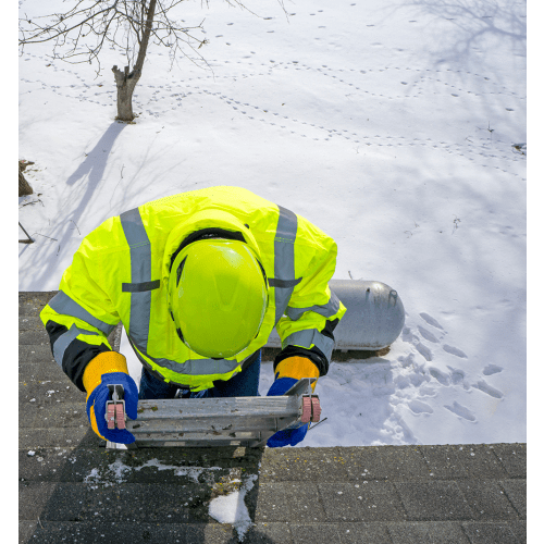 FrogWear® HV High-Visibility Yellow/Green Three-in-One Winter Parka Jacket - GLO-P3