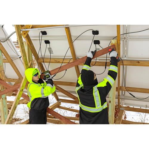 Swordfish® Blue Mirror Polarized Lens, Matte Black Frame Safety Glasses - BH106129