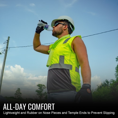 Sawfish™ Variable Tint Performance Fog Technology Lens, Matte Black Frame Safety Glasses - BH26613PFT