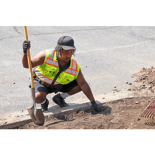 FrogWear® HV Premium High-Visibility Polyester Surveyors Safety Vest - GLO-099