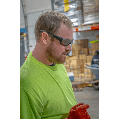 Maki® Indoor/Outdoor Anti-Fog Lens, Matte Black Frame Safety Glasses - BH1466AF