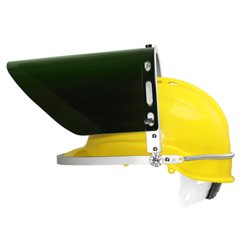 Bullhead Safety™ Head Protection Green Polycarbonate IR 5.0 Welding Face Shield - HH-V450