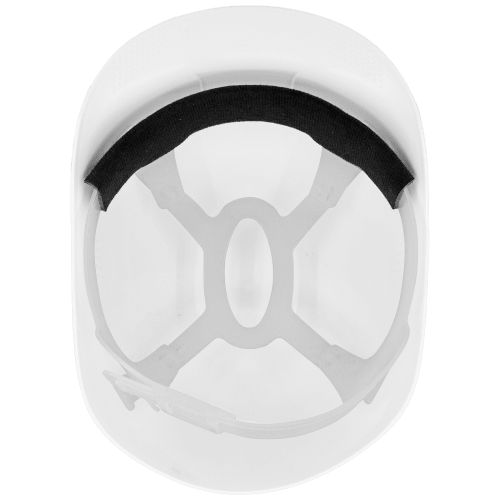 Bullhead Safety™ Head Protection White Vented Bump Cap With Four-Point Slide Lock Suspension - HH-BC1-W