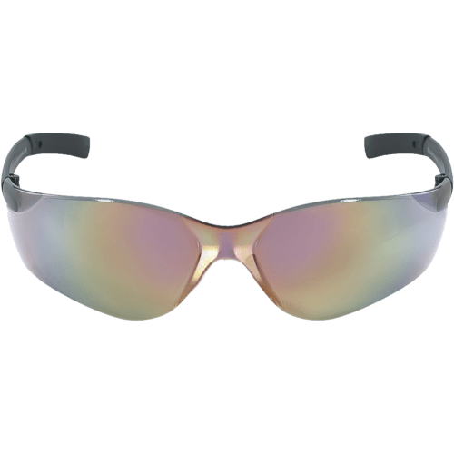 Pavon® Rainbow Mirror Lens, Frosted Black Frame Safety Glasses - BH5410