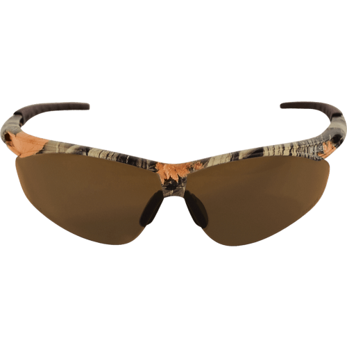 Stinger® Brown Anti-Fog Lens, Woodland Camouflage Frame Safety Glasses - BH6108AF
