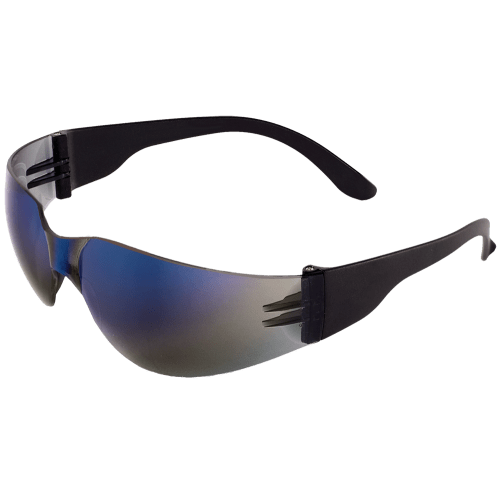 Torrent™ Blue Mirror Lens, Matte Black Frame Safety Glasses - BH149