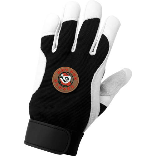 Premium-Grade Goatskin Leather Palm Mechanics Style Gloves with a Multi-Hazard Anti-Shock/Vibration Dampening Palm - AV3008