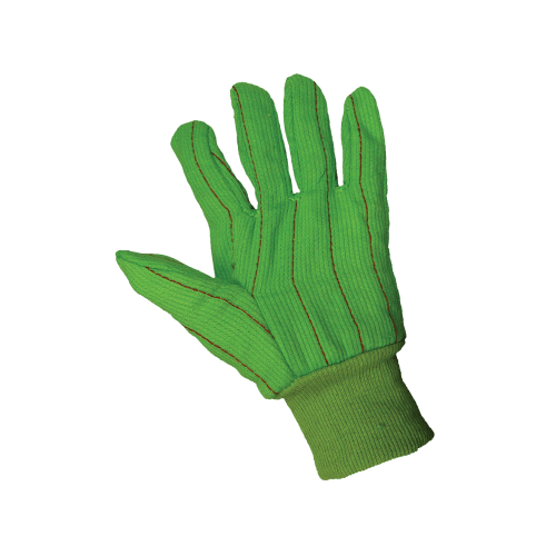 Premium 18 oz. Heavyweight Green Cotton Gloves - C18GRC