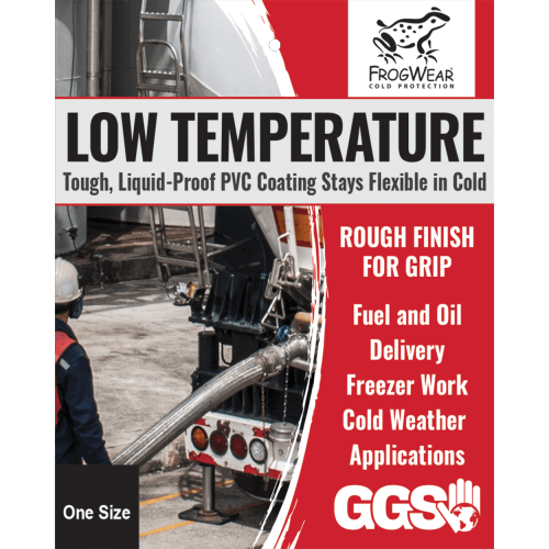 FrogWear® Cold Protection Heavy-Duty Rough Finish PVC Gloves with Cut, Abrasion, and Puncture Resistance - 870-SC