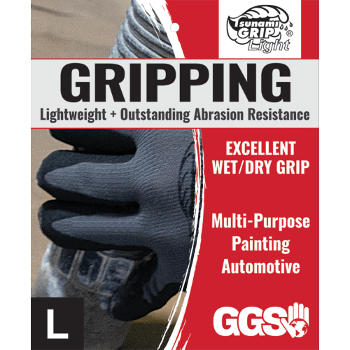 Tsunami Grip® Light Mach Finish Nitrile-Coated Retail-Tagged Gloves with Cut, Abrasion, and Puncture Resistance - 500G-T