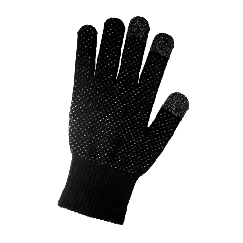 Touchscreen Compatible Acrylic String Knit Low-Temperature Gloves with Silicone Dots - IP3DB