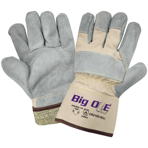 Big Ole® Cut, Abrasion, and Puncture Resistant Premium Leather Palm Gloves with Aralene® Liner - CR2100