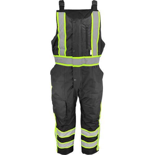 FrogWear® HV Enhanced-Visibility Insulated Winter Bibs with Polyurethane Coated Oxford Polyester - EV-700
