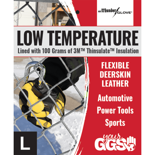 Premium-Grade Grain Deerskin Leather Palm, Low Temperature Reinforced Waterproof Gloves - SG7700IN