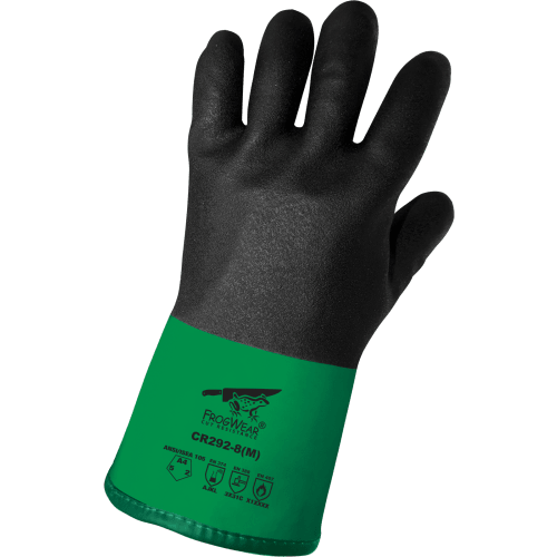 FrogWear® Cut Resistance Premium Double-Dipped Nitrile and PVC Performance Chemical Gloves with Cut, Abrasion, and Puncture Resistance - CR292