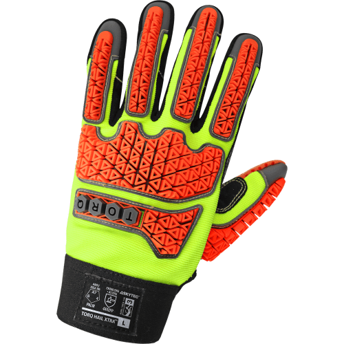 Torq Hail Xtra™ High-Visibility Multi-Hazard Gloves with a Tuffalene® Lined Synthetic Leather Palm - SG9928