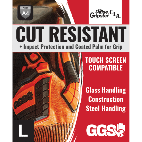 Vise Gripster® C.I.A. High-Visibility Cut and Impact Resistant Nitrile Coated Gloves Made with Tuffalene® Platinum - CIA388XFT