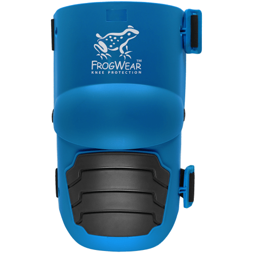 FrogWear™ Knee Protection Lightweight Non-Marring Blue Hinged Knee Pads with High-Density Foam Padding and a TPR Cap - KP360