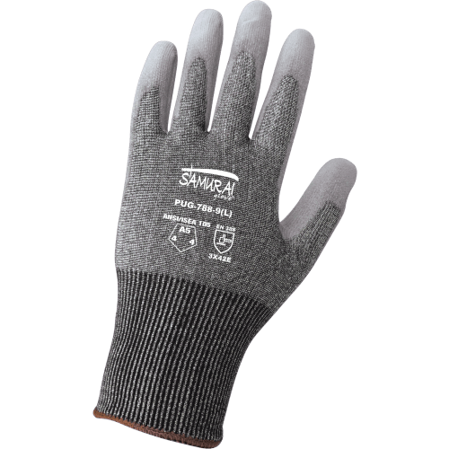Samurai Glove® Touchscreen Compatible Polyurethane Coated Tuffalene® Gloves with Cut, Abrasion, and Puncture Resistance - PUG-788