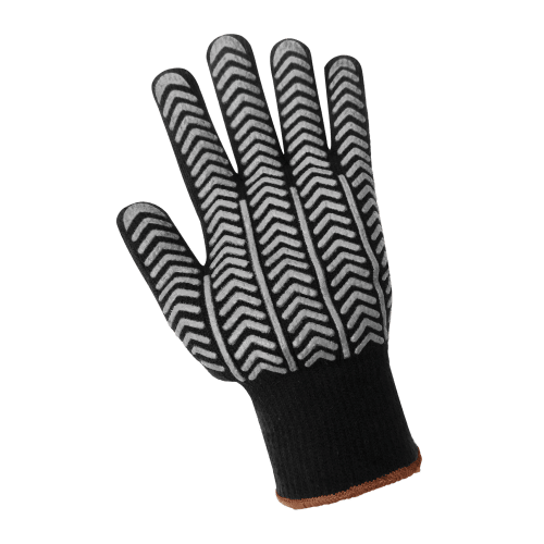 Heavyweight Acrylic Loop Terry Cloth Low-Temperature Gloves with a Herringbone PVC-Coated Palm - S687
