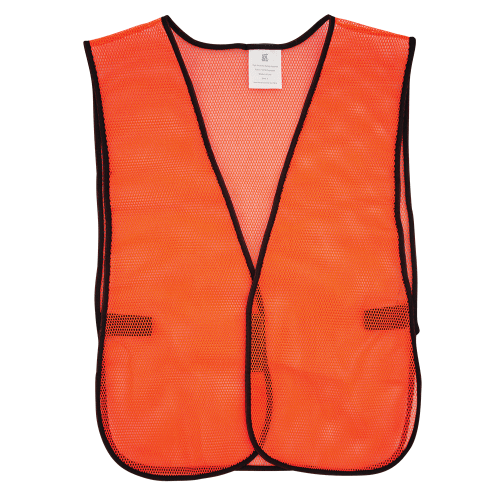 FrogWear® HV Enhanced Visibility Orange Economy Mesh Safety Vest - GLO-10-O