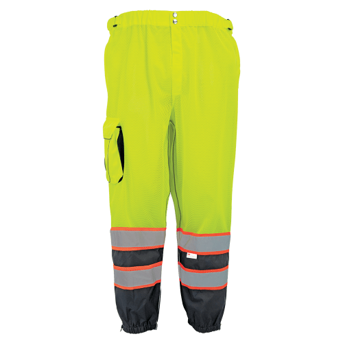 FrogWear® HV Premium Lightweight Breathable Yellow/Green Safety Pants - GLO-88P
