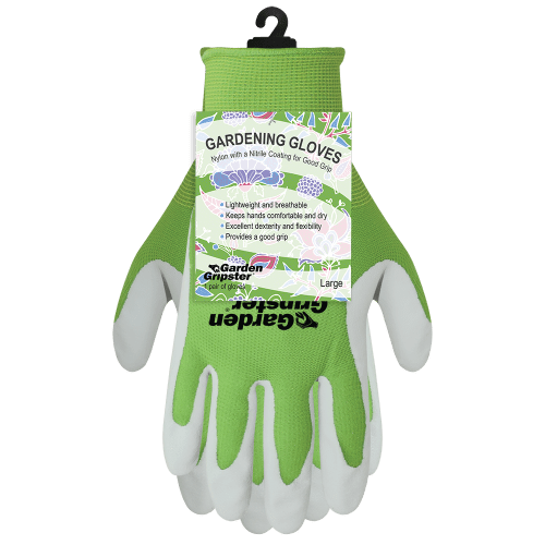 Garden Gripster® Nitrile Coated Nylon Gardening Gloves in Four Colors - 570T