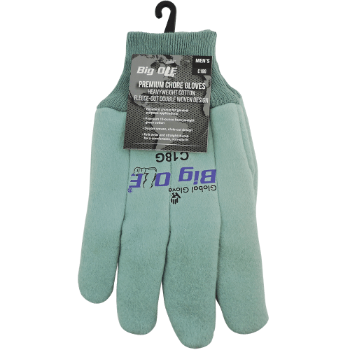 Big Ole® Premium 18 oz. Heavyweight Cotton Clute Cut Chore Gloves - C18G