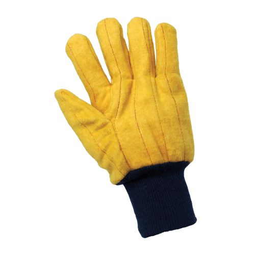 Two-Ply Quilted Cotton Yellow Chore Gloves - C16Y