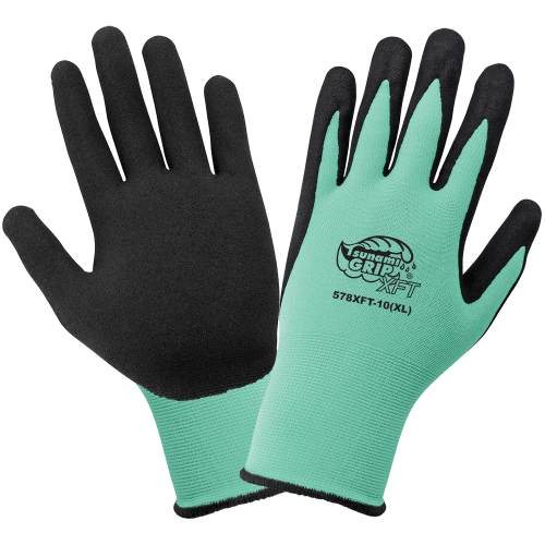 Tsunami Grip® XFT Variety Pack of Xtreme Foam Technology Nitrile Coated Nylon Gloves - 578XFT