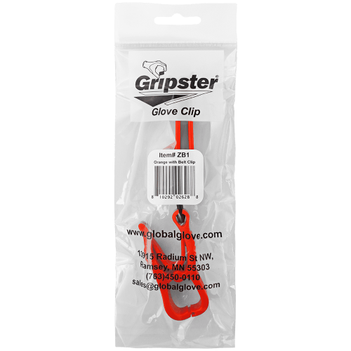 Gripster® High-Visibility Orange Utility Clip with Belt Clip - ZB1