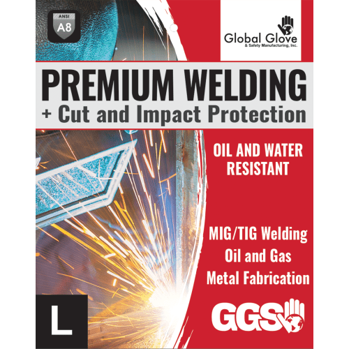 Premium Cut, Abrasion, Puncture, Impact, and Flame Resistant Grain Goatskin Mig/Tig Welding Gloves - CIA200MTG