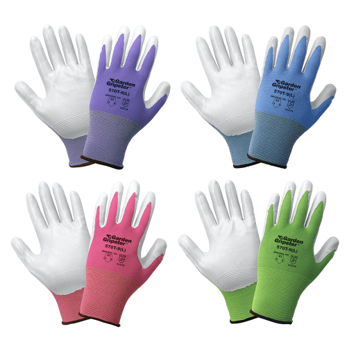 Garden Gripster® Nitrile Coated Nylon Gardening Gloves in Four Colors - 570T