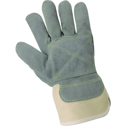 Big Ole® g2 Premium-Grade Side Select Split Cowhide Leather Palm Gloves with Canvas Back and Cut and Heat Resistance - 2000DP