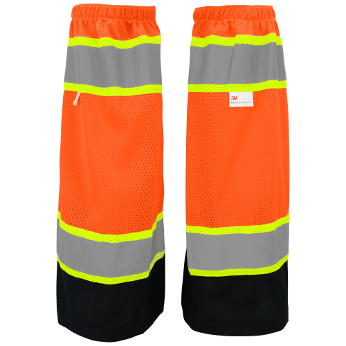 FrogWear® HV High-Visibility Orange Mesh Polyester Gaiters - GLO-G2