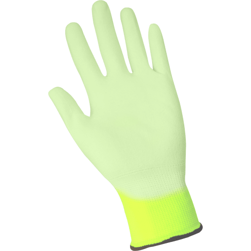 PUG™ High-Visibility Polyurethane Coated Nylon Gloves with Cut, Abrasion, and Puncture Resistance - PUG-11
