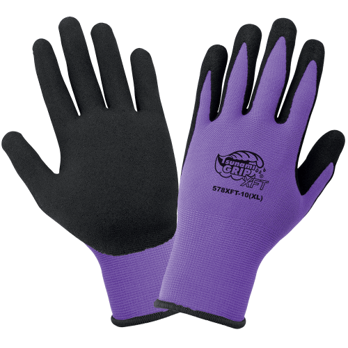 Tsunami Grip® XFT Variety Pack of Xtreme Foam Technology Nitrile Coated Nylon Gloves - 578XFT