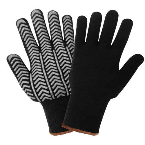Heavyweight Acrylic Loop Terry Cloth Low-Temperature Gloves with a Herringbone PVC-Coated Palm - S687