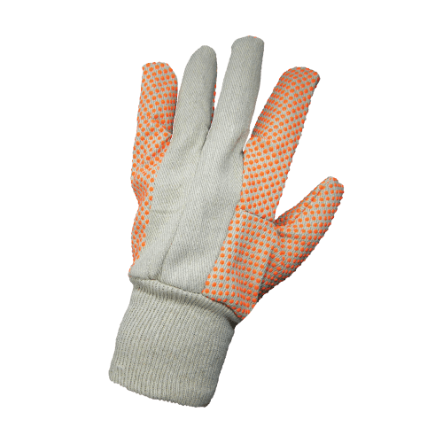 Clute Cut 12 oz. Cotton Canvas Dotted with High-Visibility PVC Gloves - C120D1