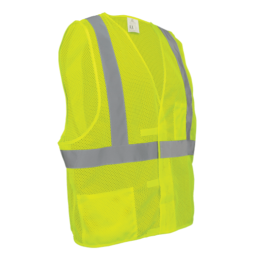 FrogWear® HV Lightweight Mesh Polyester Safety Vest - GLO-001V