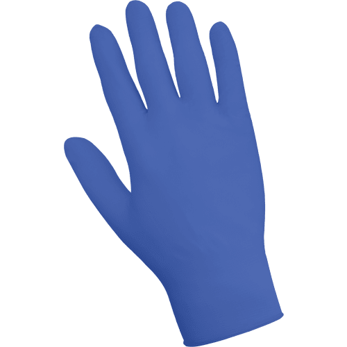 Nitrile, Powder-Free, Industrial-Grade, Lightweight, Royal Blue, 2.5-Mil, Textured Fingertips, 9.5-Inch Disposable Gloves - 725PF